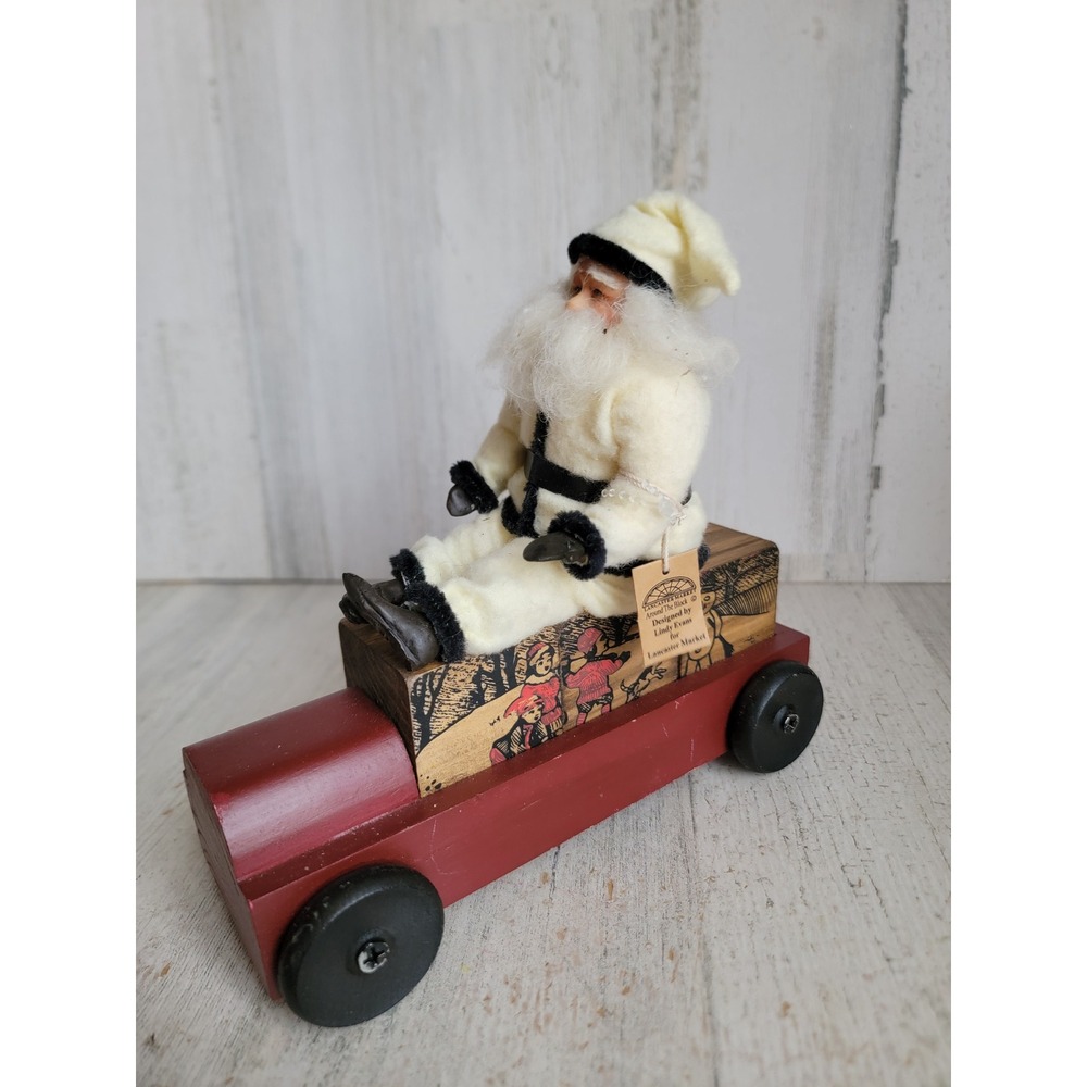 Lancaster market vintage Santa Claus car folk art Xmas home decor unique